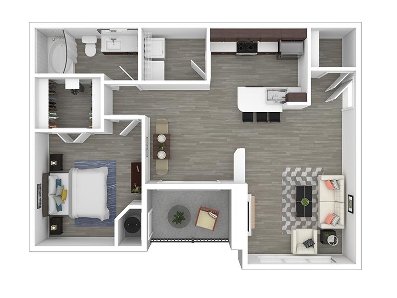 1x1 751 Platinum floorplan