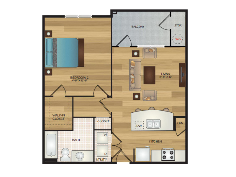 Assana floorplan at Cascadia