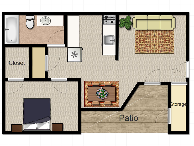 OAK floorplan at The Village at Raintree