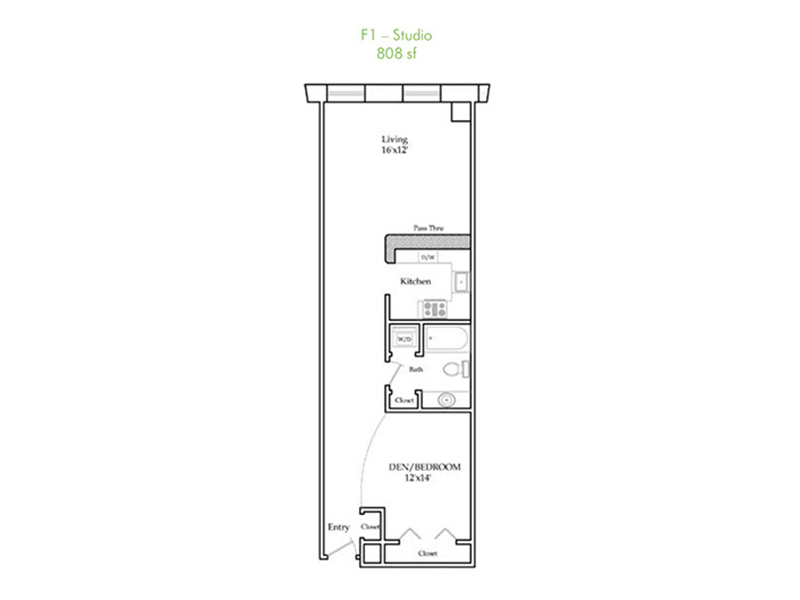 F1-R floorplan at 5th Avenue Station