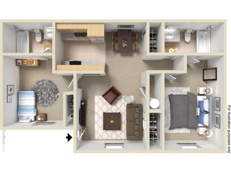 2 Bedroom 2 Bath