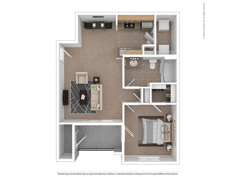 Phase 2-1x1-708 floorplan at Ridgeview