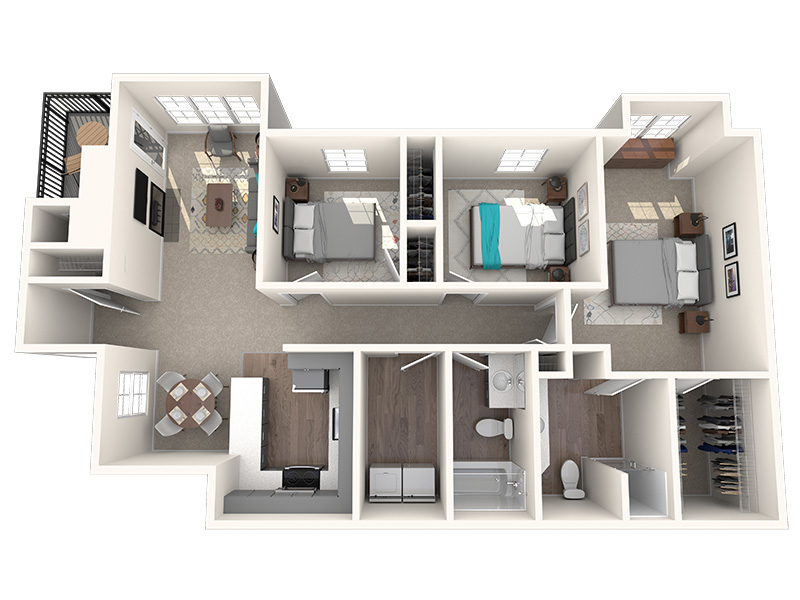 Cascade floorplan at Passage