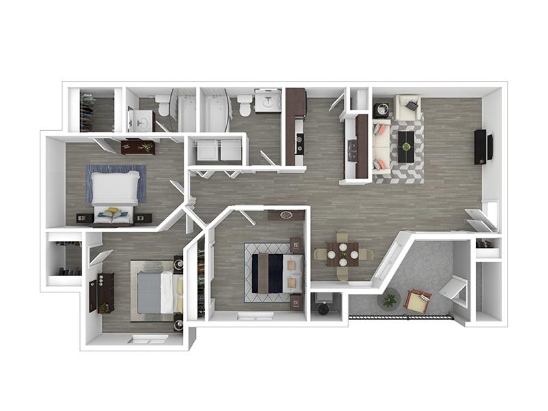 3x2-1033 floorplan at Woodgate