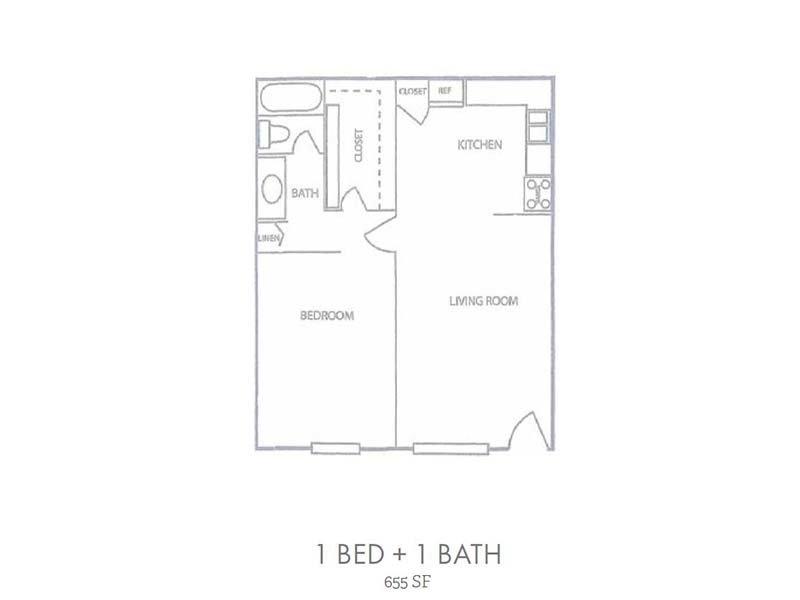 1x1 R floorplan