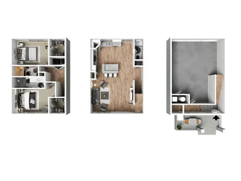 Sandwell floorplan at Coventry Townhomes