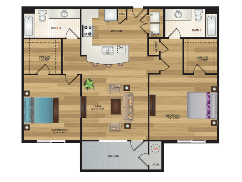 Kailani G floorplan at Cascadia