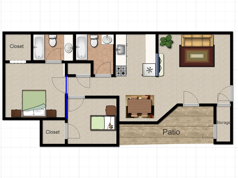 MAPLE floorplan at The Village at Raintree