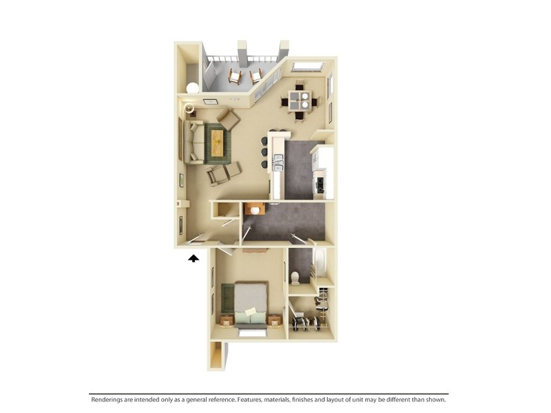 A1-702 floorplan at Hill Country Villas