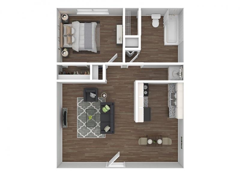 A1-600 floorplan at Holladay on Ninth