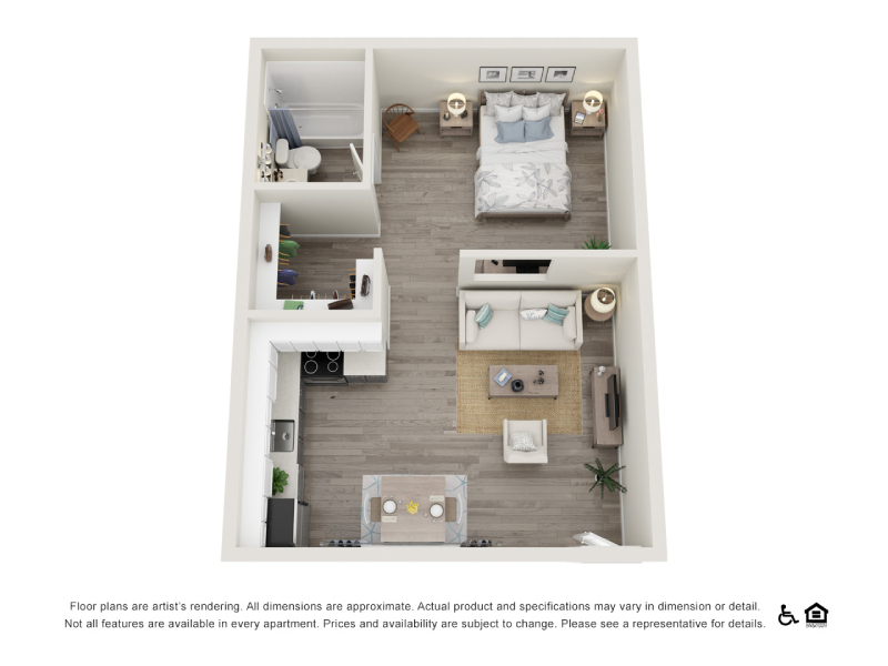 Studio floorplan