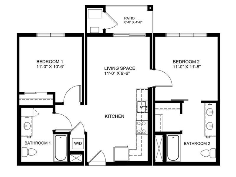 Floor Plans at Truckee's Coburn Crossing Apartments