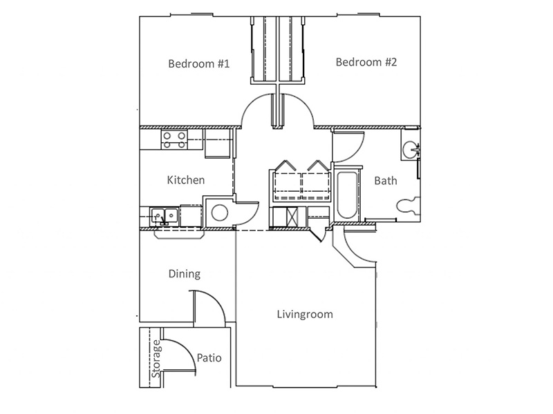 2 Bedroom 1 Bath