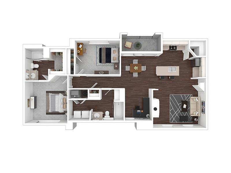 2x2-1353-Premier floorplan at Herriman Towne Center