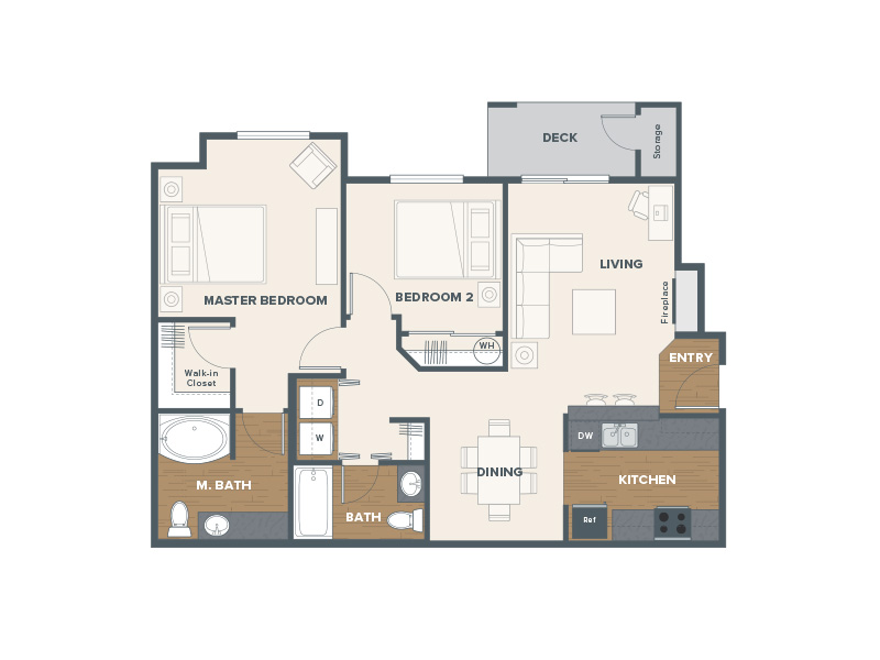 Cedar floorplan at North Ridge