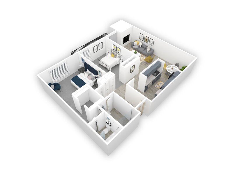 B1 floorplan at Uptown Square