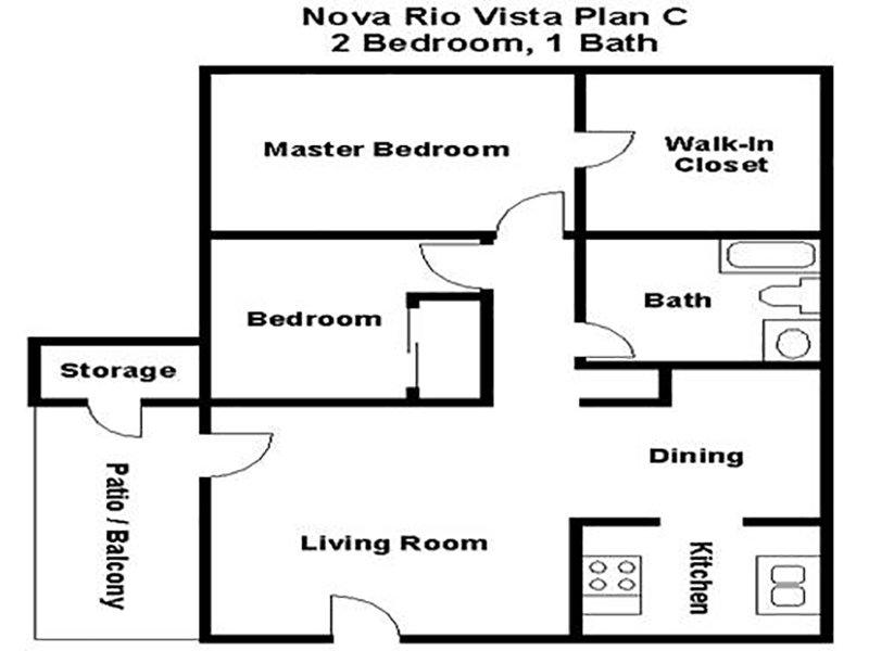 2 Bedroom 1 Bath
