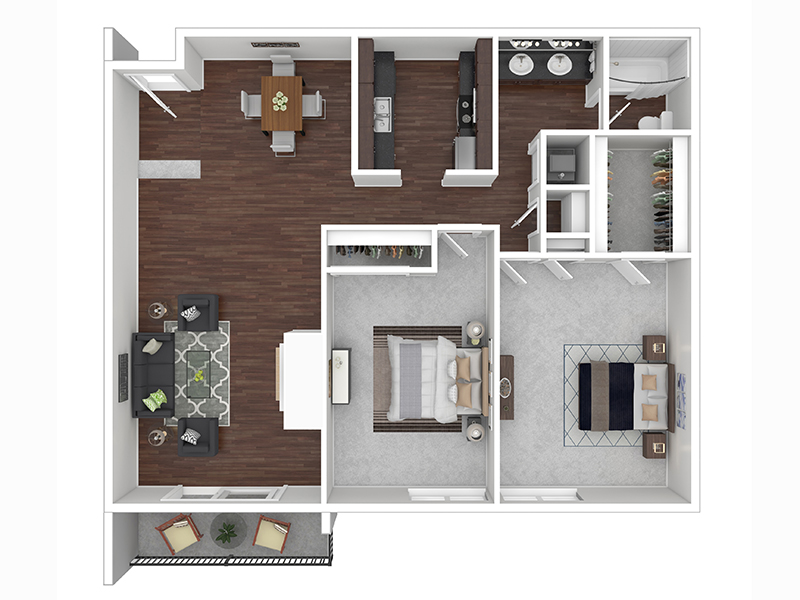 LOFT floorplan at The Crimson