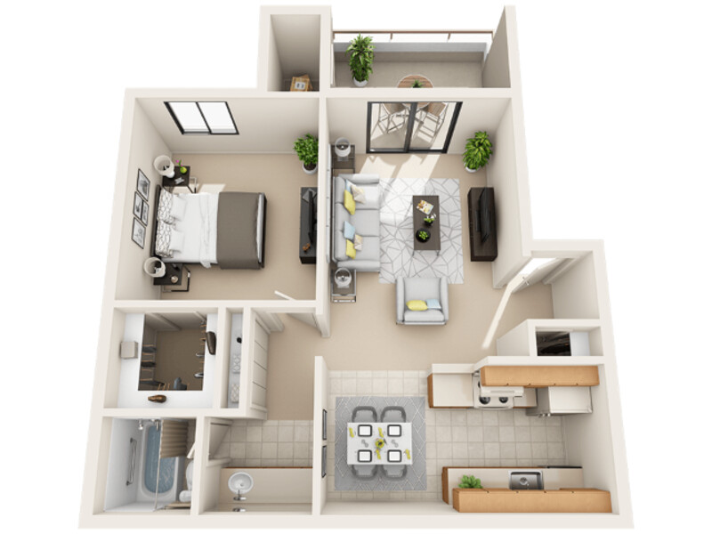 A2 floorplan at Sun Wood Senior