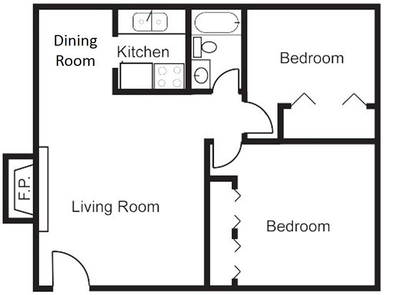 2x1F floorplan at The Grove