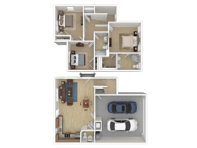 Cottage 5 floorplan at Cottages at Stonesthrow