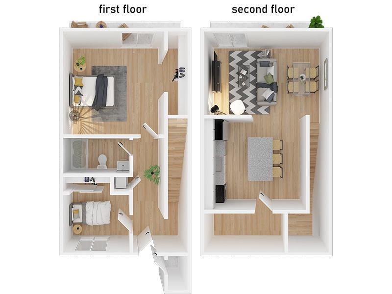 2 Bedroom 1 Bathroom