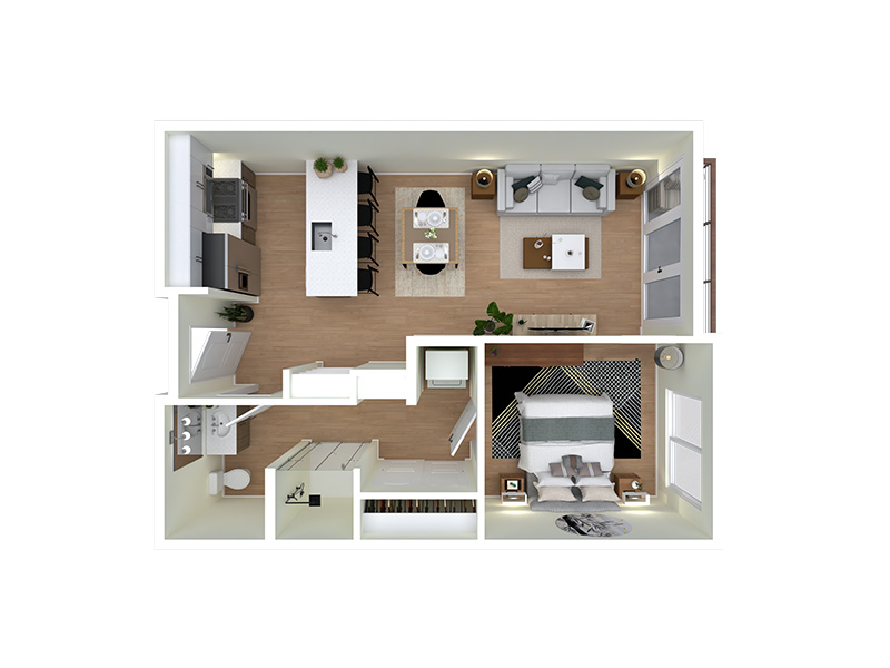 S1 floorplan at Seventyone15 McDowell