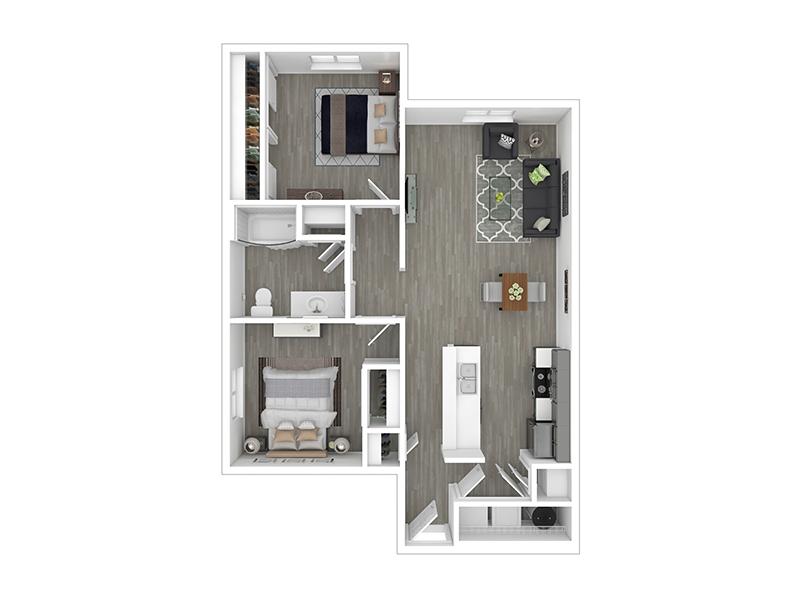 2H floorplan at Solaire