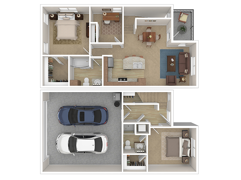 Cottage 4 floorplan at Cottages at Stonesthrow