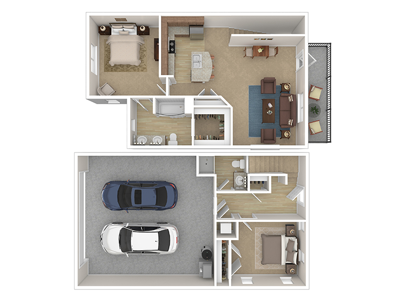 Cottage 3 floorplan at Cottages at Stonesthrow