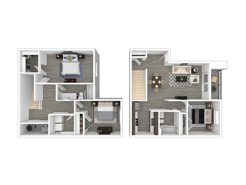 3X2-1211-T-R floorplan at Wilshire Place