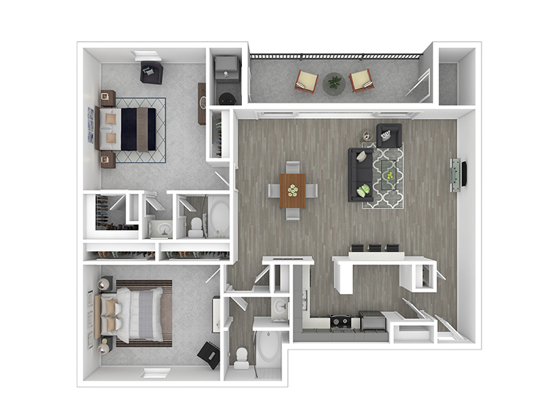 B1 floorplan at The Landmark