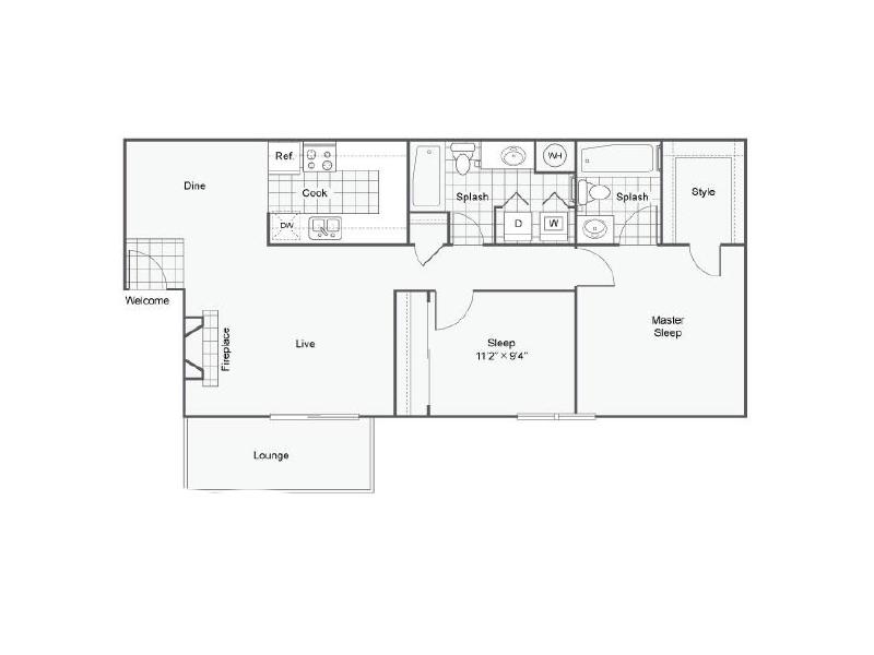 B2 floorplan at Ascend at Red Rocks