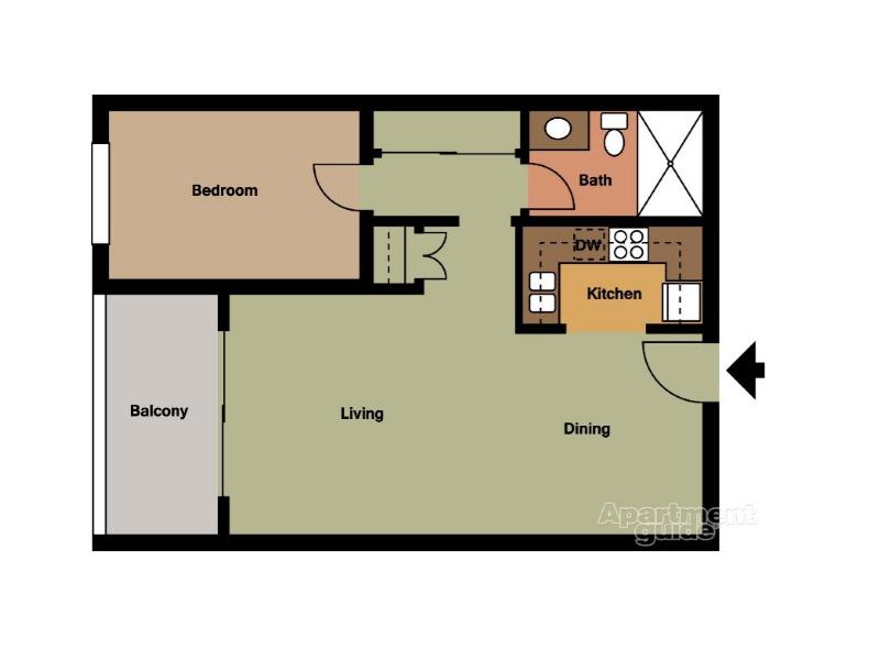 Unit C floorplan at Huntington Breeze