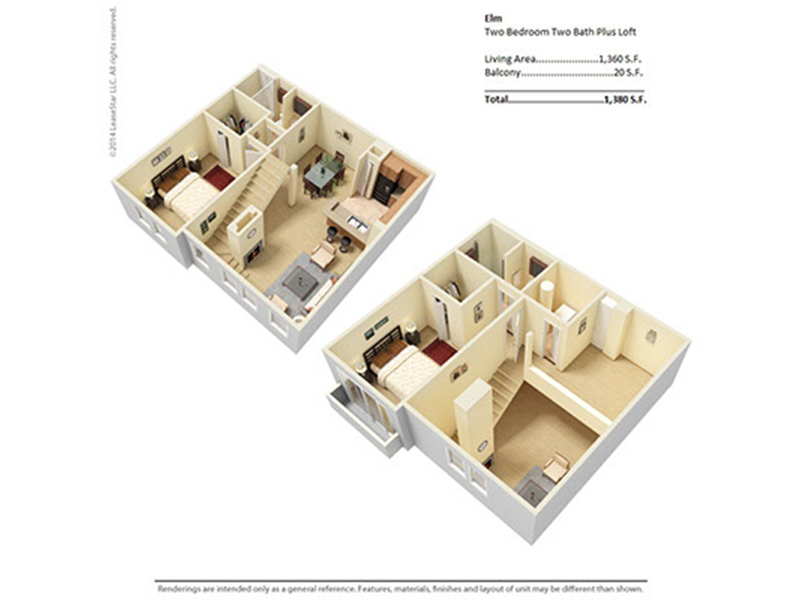 elm floorplan at River Run at Naperville