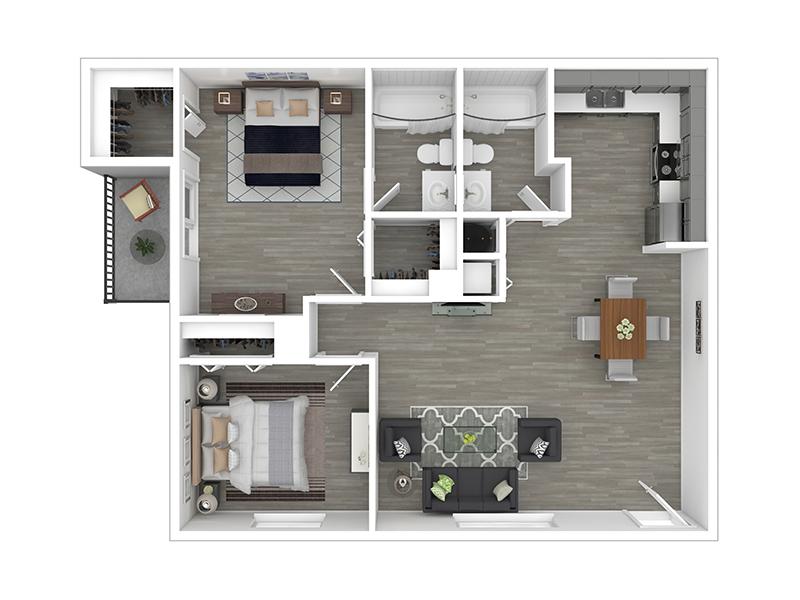 B20A floorplan at Mountain View Casitas