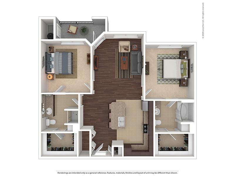 2 Bedroom 2 Bathroom B1