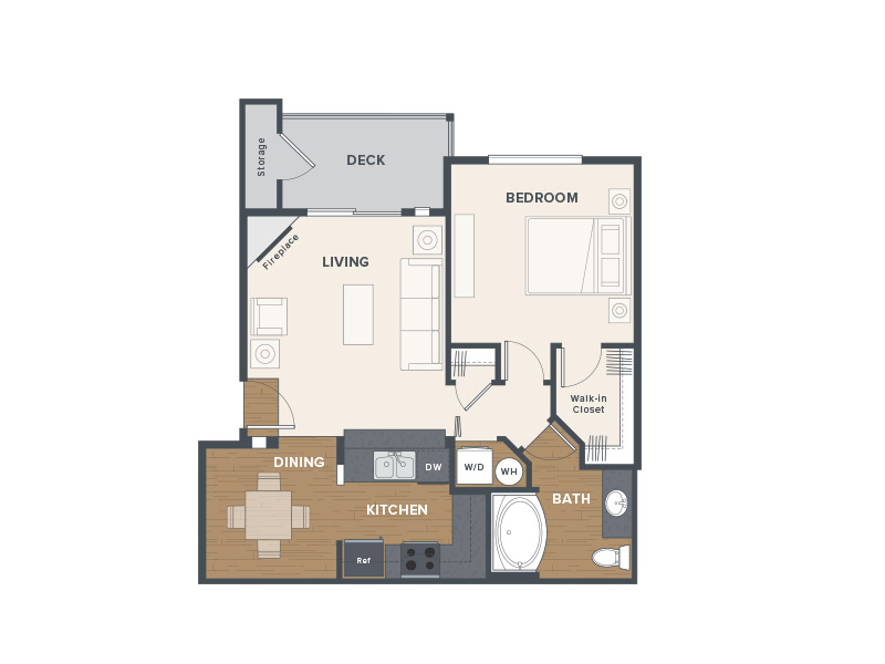 Agate floorplan at Baseline Woods