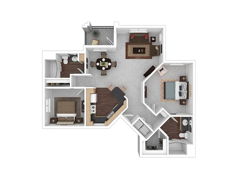 2X2-1135 floorplan at Broadstone Heights