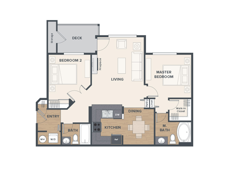 Cedar floorplan at Sunridge Terrace