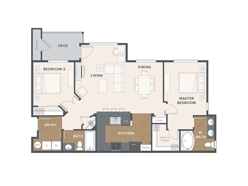 Multnomah floorplan at Cedar Falls