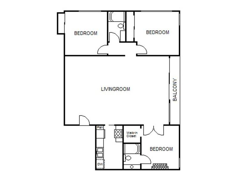3x2 MD floorplan