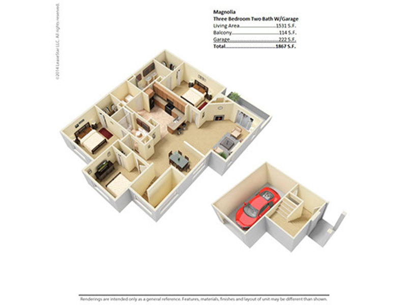 magnolia floorplan at River Run at Naperville