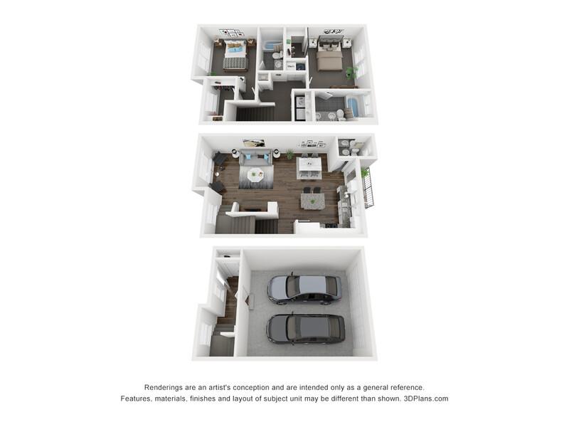2 Bedroom Townhome A