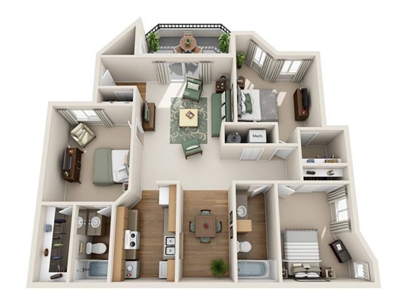 Holly floorplan at Seasons At Pebble Creek