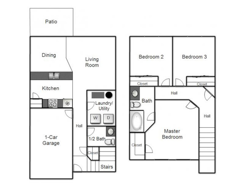 3 Bedroom Townhome