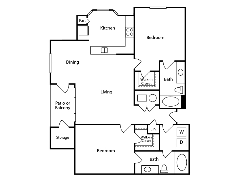 Marseille floorplan at Regatta