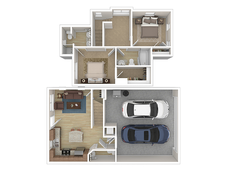 Cottage 1 floorplan at Cottages at Stonesthrow