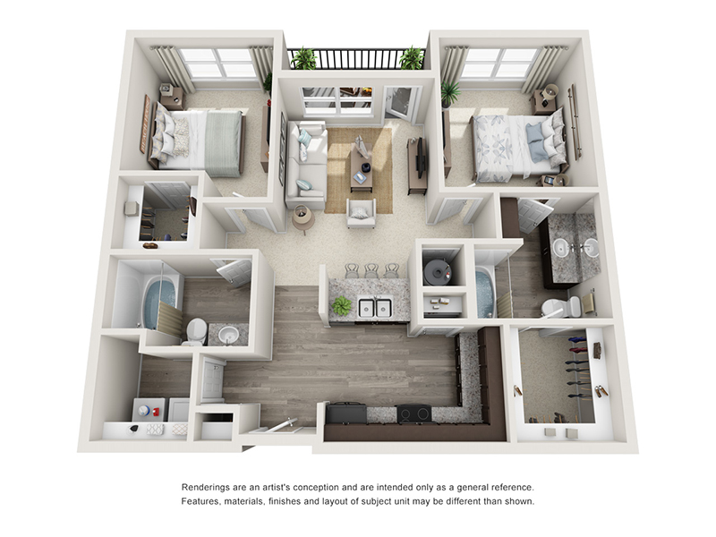 The Turnbull floorplan at Atlantic on the Avenue