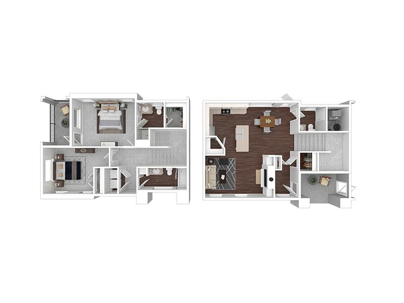 2x2-1538-Premier floorplan at Herriman Towne Center